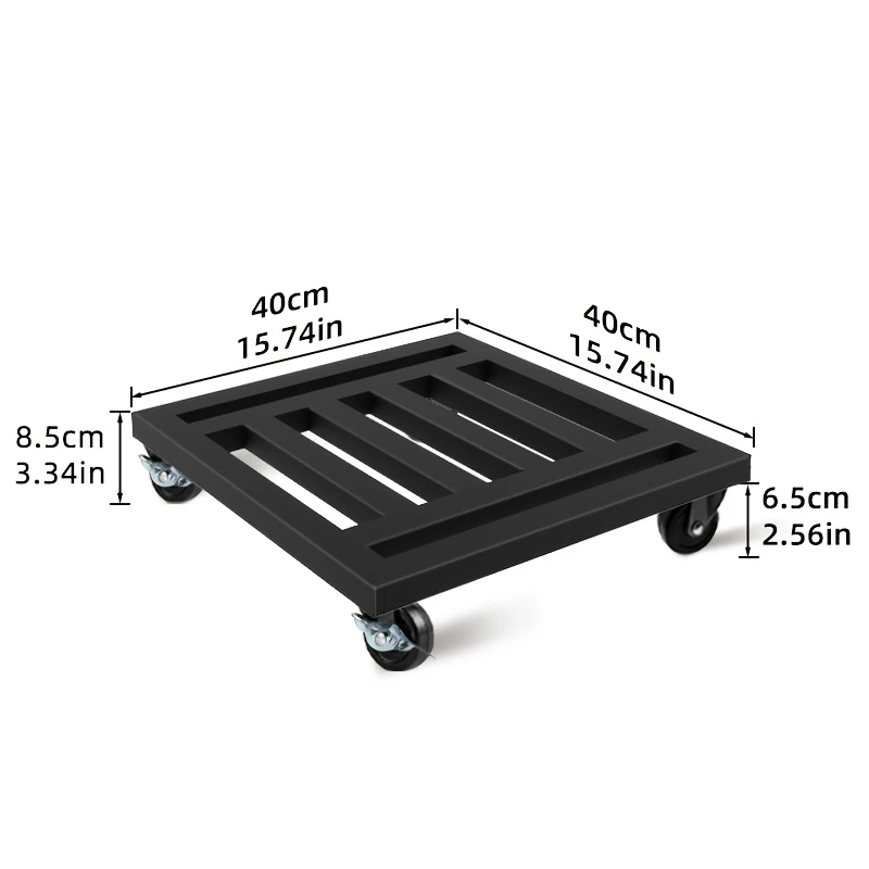 Metal Lockable Wheeled Plant Cart