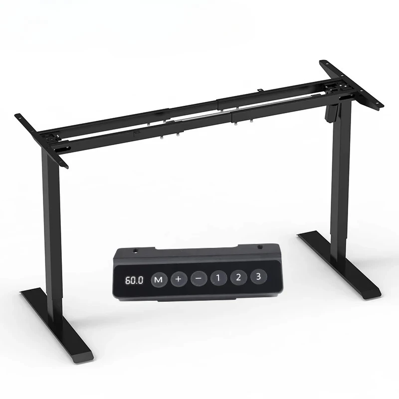 Double-Beam Sit Stand up Computer Desk 70kg Electric Adjustable Height Desk 2 Legs Assembly Table Electronic Standing Desk