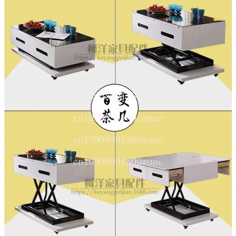 Lifter 150kg multi-function wired remote control coffee table dining table 24V lifting hardware folding iron frame - Image 6