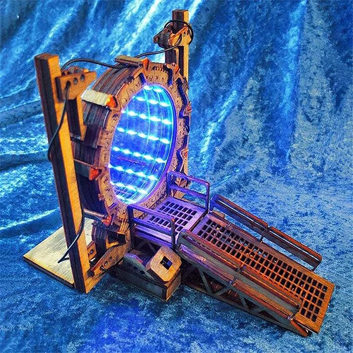 Stargate Bookends, Ornaments, Table Lamps, Gifts, LED Lighted Portal Bookends, Two-Way Galaxy Door, Creative - Image 6