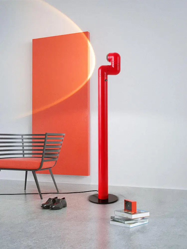 Spanish Santa Cole Space Age Tatu Floor light Red/White Water Pipe Table lamp for Bedroom Living Room Designer Floor Lamp - Image 2