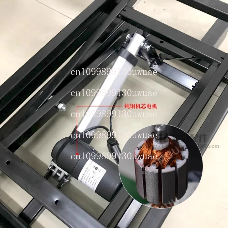 Lifter 150kg multi-function wired remote control coffee table dining table 24V lifting hardware folding iron frame - Image 4